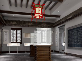 展廳設(shè)計 企業(yè)展廳設(shè)計之三角形陳列(圖1)